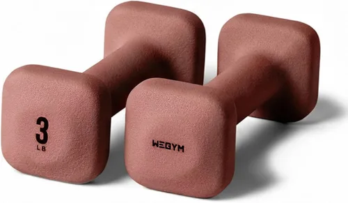 Miniatura 9 de WeGym SafeGrip Square Dumbbells with Anti Slip Handles, Aesthetic Free Weights for Home Workouts, Stable Design Prevents Rolling during Floor