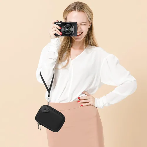 Miniatura 7 de Lacdo Funda para cámara Canon PowerShot G7 X Mark III/PowerShot G7 X Mark II 4K Vlogging Cámara de Vlogging, bolsa de transporte para cámara