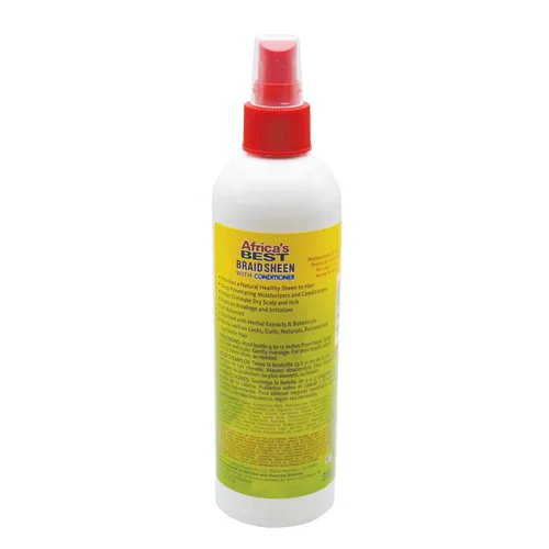 Miniatura 2 de Africa's Best Braid Sheen Spray con acondicionador, 12 onzas, verde, 1-102-12-1243-01