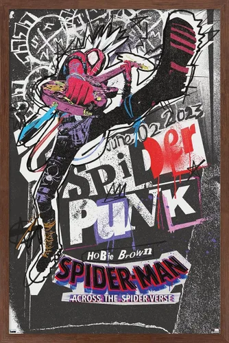 Miniatura 6 de Marvel Spider-Man: Across The Spider-Verse - Póster de pared de una hoja de Spider-Punk, 34 pulgadas de largo x 22.4 pulgadas de ancho, paquete