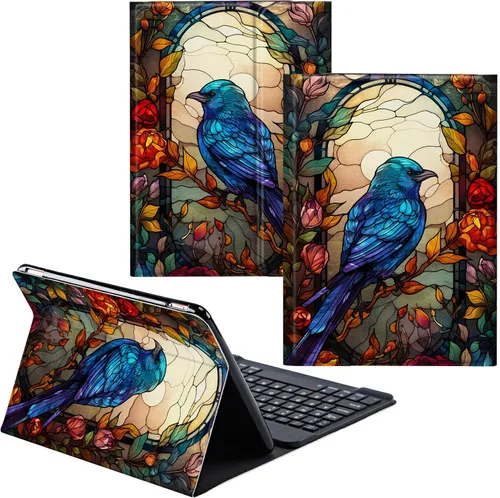 Miniatura 16 de Funda para Samsung Galaxy Tab S6 Lite 2022/2020 Teclado Inalámbrico Desmontable y Cubierta De Soporte De Cuero PU Funda Protectora Para Samsung