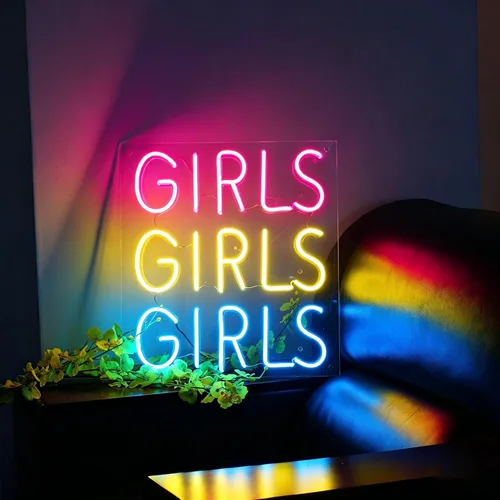 Letreros de neón personalizados, letrero de neón personalizado para boda, dormitorio, regalo de fiesta de cumpleaños, letrero de luz LED grande
