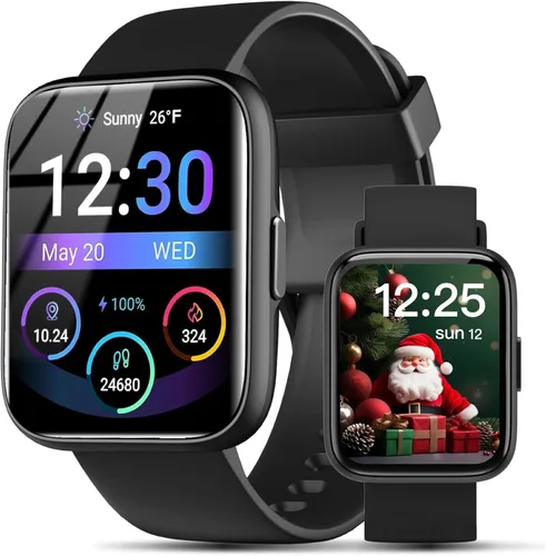 Miniatura 3 de Reloj inteligente para hombres y mujeres – Respuesta/Hacer llamadas/Respuesta rápida/Asistente de voz AI, 1.83 pulgadas para Android iPhone Samsung