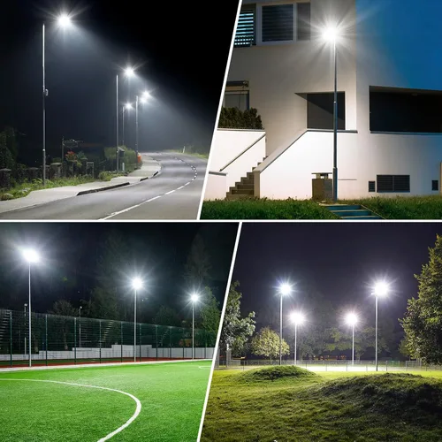 Miniatura 6 de Deepn Luz solar de calle, luces solares de grado comercial para exteriores IP67 impermeable, luces LED de seguridad de inundación de 8700 W, sensor