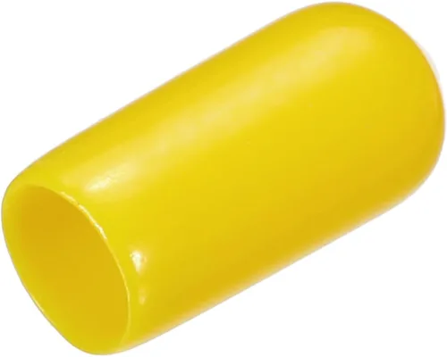 Miniatura 123 de uxcell 25 tapas de goma de 0.787 in de vinilo de identificación redonda tapa tapa de rosca de tornillo protectores negro