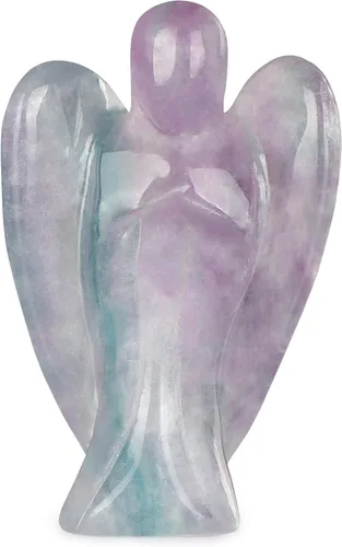 Miniatura 10 de Artistone Estatuas y figuras de ángel de cristal de amatista, bolsillo de gemas talladas, piedra curativa de ángel de la guarda, regalos