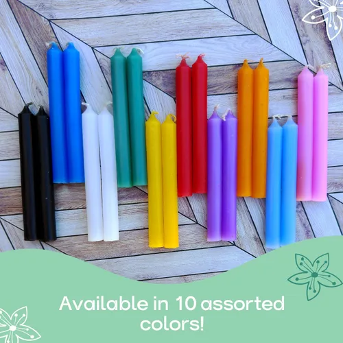 Miniatura 6 de Dinil 20 velas de hechizo/timbre de colores surtidos – Mini velas cónicas prémium para rituales, oración, cumpleaños, meditación, altar, hechizos