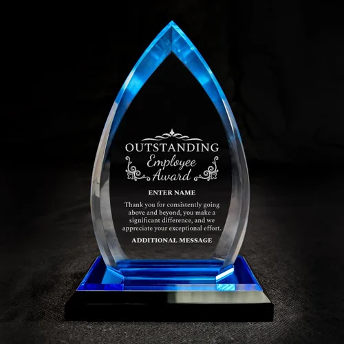Miniatura 4 de Premio al empleado grabado con láser personalizado - Diseño grabado con láser - Gracias - Añade tu propio texto - Incluye caja de regalo - Premio