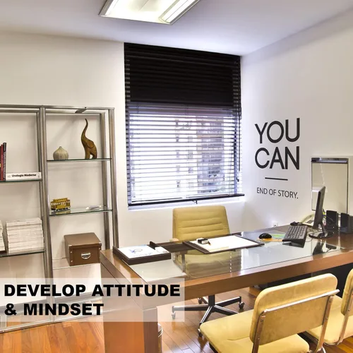 Miniatura 2 de You Can End of Story - Calcomanía motivacional de pared para gimnasio, yoga, ejercicio, fitness, entrenamiento, arte inspirador para pared, aula