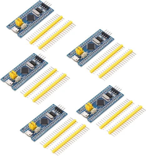 STM32F103C8T6 Placa de desarrollo de sistema mínimo 5-Pack Kit de núcleo de 40 pines para proyectos de electrónica integrada y aprendizaje