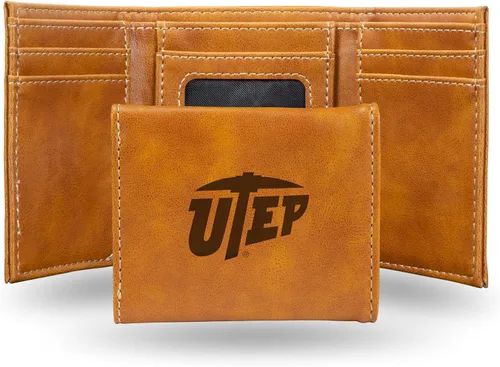 Miniatura 53 de NCAA Rico Industries - Billetera triple grabada con láser, con grabado láser, accesorio para hombre