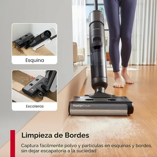 Miniatura 6 de Ultenic Aspiradora y trapeador inalámbrico en seco y húmedo, Combo de aspiradora y trapeador con auto-limpieza, 50 minutos de duración, detección
