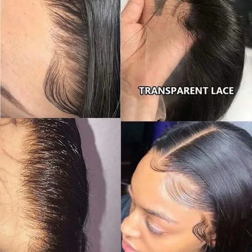 Miniatura 6 de Pelucas de cabello humano brasileño Remy brasileño con encaje frontal transparente HD de 13 x 6 pulgadas, color rubio miel, para mujeres negras, sin