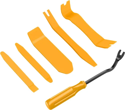 Miniatura 11 de GOOACC Kit de herramientas de extracción de moldura automática de 6 piezas, kit de herramientas antiarañazos para panel de tablero de audio de Negro