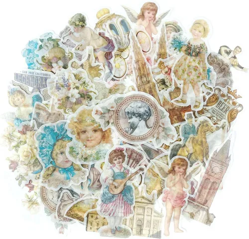 allydrew Calcomanías decorativas para álbumes de recortes, Washi, manualidades para papelería, diario, fabricación de tarjetas (60 unidades), diseño