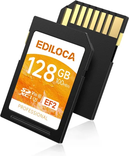 Miniatura 21 de Tarjeta SD UHS-I de 64 GB, paquete de 2 tarjetas de memoria UHS-I, almacenamiento rápido, velocidad de lectura/escritura 90/20 MB/s, C10, U1, V10