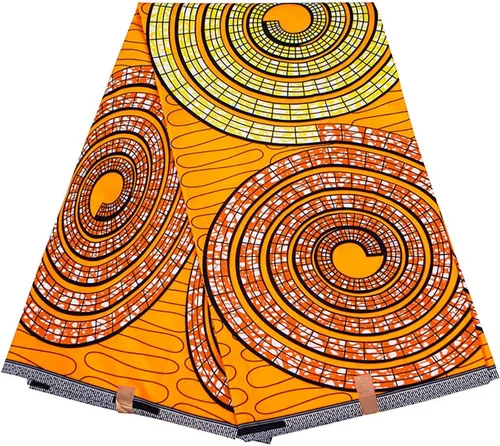 Miniatura 17 de BintaRealWax Tela Africana Ankara de Poliéster con Impresiones de Cera 6 Yardas de Tela Africana Tradicional para Vestido de Fiesta PL536