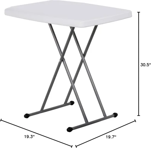 Miniatura 3 de F2C Mesa plegable de 30 pulgadas, mesa personal multifuncional, altura portátil y ajustable para bandejas de TV, laptop, costura, ideal