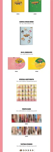 Miniatura 3 de STAYC TEENFRESH 3rd Mini Album CD+POB+Folding poster on pack+Photobook+Comic lyrics book+4cut photo+Photocard+Tattoo sticker+Message card+official
