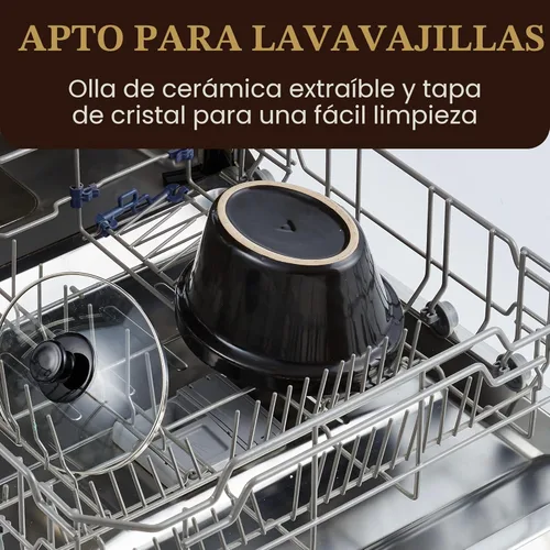 Miniatura 6 de Elite Gourmet MST-275XS - Olla eléctrica de cocción lenta ovalada, temperatura ajustable, para preparar entradas, salsas y guisos, con tapa de Acero