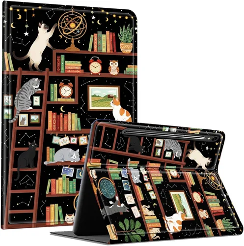 Miniatura 150 de Slim Case for Samsung Galaxy Tab S10 Lite / S10 FE / S9 FE 10.9" & Galaxy Tab S9 11", Multi-Angle Stand PU Leather Smart Folio Cover with Soft TPU
