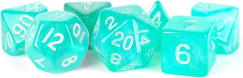 Miniatura 2 de FanRoll - Juego de dados poliédricos acrílicos de 0.630 in: Stardust Purple