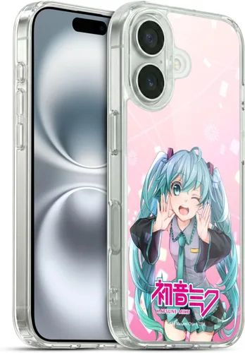 Miniatura 184 de Head Case Designs Licencia Oficial Hatsune Miku Gráficos Lindos Carcasa de Gel [Protección de Grado Militar] Compatible con Apple iPhone 7