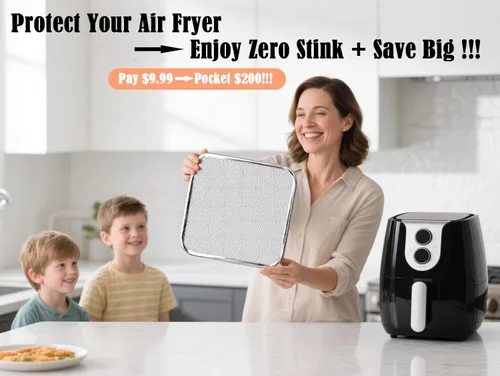 Miniatura 4 de Cubiertas magnéticas de bobina para salpicaduras, compatible con Cosori TurboBlaze 6-6.8QT Instant Pot 6/10T Air Fryer - Protección del elemento
