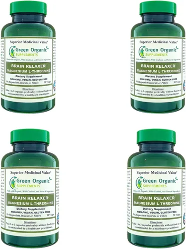 Miniatura 8 de Green Organic Supplements Magnesio L-treonina 90 VCaps (paquete de 3)