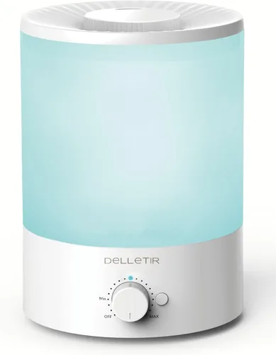 Humidificadores de niebla fría para bebés, dormitorio, guardería, hogar y oficina | Vaporizador ultrasónico súper silencioso, recarga superior