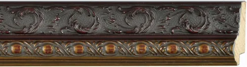 Miniatura 9 de Marco de 5 x 5 pulgadas, marco de fotos de madera maciza Fitz adornado en negro y dorado, ancho de 2 pulgadas, profundidad interior de 0.5 pulgadas