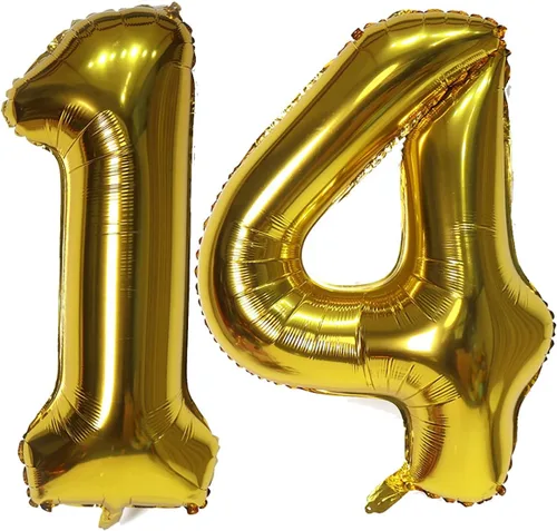 Miniatura 18 de Globos digitales dorados de 40 pulgadas, con número 10, globos de helio para decoraciones de fiesta de cumpleaños y suministros para decoración