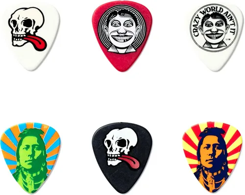 Miniatura 2 de Jim Dunlop John Van Hamersveld Johnny Face Pick - Lata, surtido, mediano, 6 púas/lata