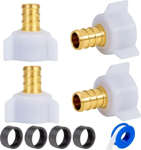 Miniatura 9 de PEX - Codo giratorio roscado hembra de 1/2 x 1/2 pulgada NPT NPSM, accesorios Pex de 1/2 pulgada 90 grados, adaptador hembra giratorio de 1/2