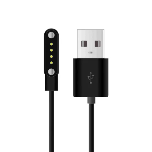 Universal Smart Watch Cargador USB Power 4 Pin Spacing Cables de carga magnéticos para reloj inteligente GT88 G3 KW18 Y3 KW88 GT68