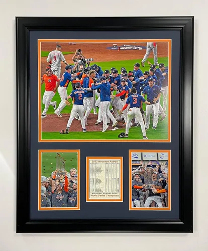 Legends Never Die, Inc. Houston Astros | Campeones 2022 | Collage de fotos enmarcadas de 18 x 22 pulgadas (celebra)