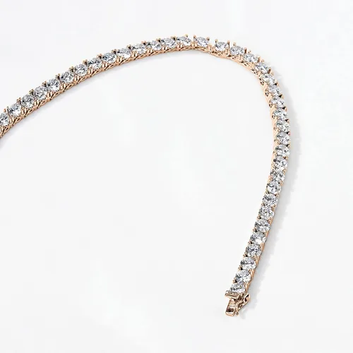Miniatura 2 de Tienda Collection Sterling Silver Tennis Necklace with Round Cut Infinite Elements Cubic Zirconia