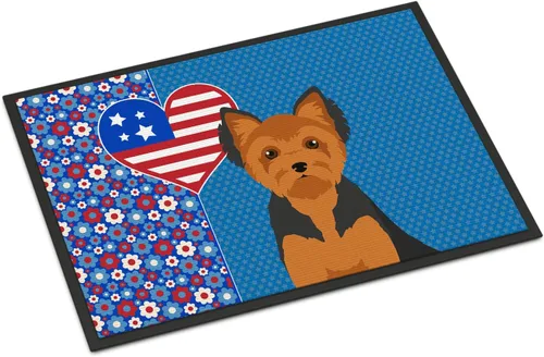 Miniatura 107 de Caroline's Treasures WDK5119JMAT Airedale Terrier USA - Tapete para interiores o exteriores, 24 x 36 pulgadas, tapete para puerta delantera