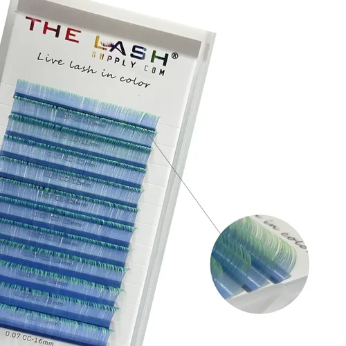 Miniatura 13 de THE LASH SUPPLY Extensiones de pestañas de volumen de color para Halloween, rizo CC, 0.51-0.70 pulgadas de longitud, 0.07 de grosor, rizo natural