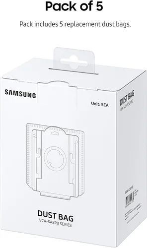 Miniatura 3 de SAMSUNG Bolsas de polvo Clean Station, paquete de 5 bolsas de repuesto para aspiradoras inalámbricas Jet Stick, solución higiénica de limpieza