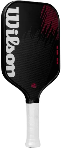 Miniatura 2 de WILSON Fierce Series - Paletas de pickleball de 0.512 in, tamaño de agarre 2-4 1/4 pulgadas Negro/Blanco/Rojo