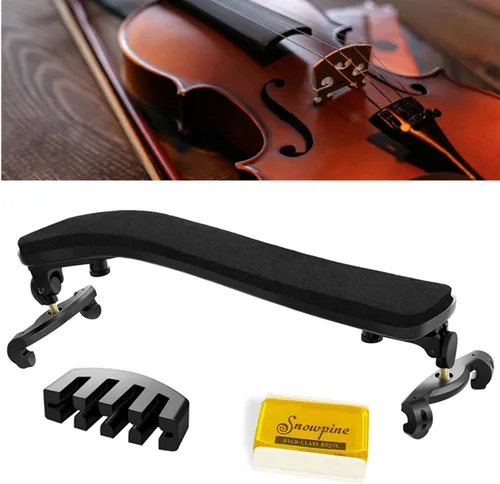 Miniatura 8 de SUEWIO Reposapiés para violín para 1/2 tamaño, soporte de hombro ajustable para violín para niños principiantes con cómoda almohadilla de espuma