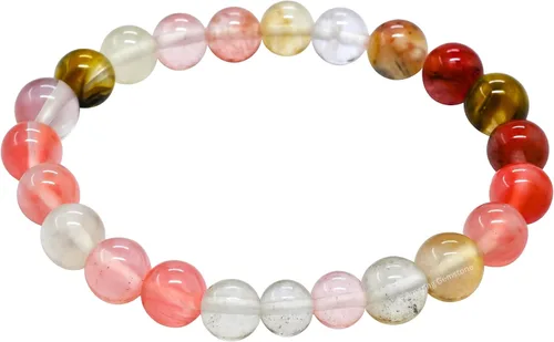 Miniatura 295 de Amazing Gemstone Pulsera de cristal para mujeres y hombres, pulsera de cristal curativo de protección, pulsera elástica con cuentas de piedras