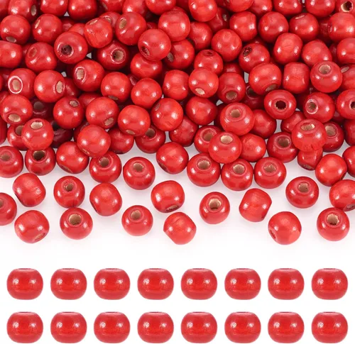 Miniatura 15 de Craftdady 200 cuentas espaciadoras redondas de madera natural negra de 0.394 pulgadas (0.394 in), cuentas sueltas para manualidades, joyería