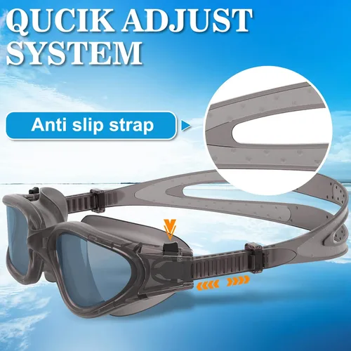 Miniatura 4 de WIN.MAX - Goggles de natación polarizados, antivaho, antirrayos ultravioleta, sin filtraciones y con visión clara para hombres, mujeres, adultos