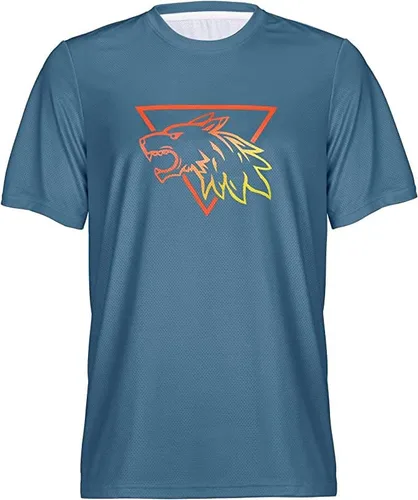 Wisdom Leaves Camiseta de ciclismo de montaña para hombre, de manga corta, para descenso, absorbe la humedad y de secado rápido