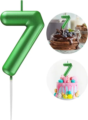 Miniatura 99 de Velas número 2 arcoíris con número 3D de feliz cumpleaños para decoración de fiesta de pastel de cumpleaños, suministros de celebración