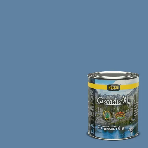 Miniatura 95 de Rodda Paint CASCADIA XL Pintura e imprimación satinada exterior en uno, cuarto de galón, Aquafir