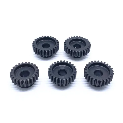 Miniatura 6 de KingVal Repuesto de 5 piezas M1 0.315 in 23T 24T 25T 26T 27T piñón de acero engranaje compatible con 1/5 RC coche cepillado sin escobillas motor
