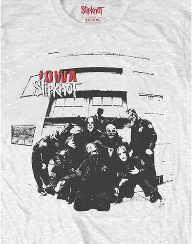 Miniatura 3 de Slipknot Camiseta Iowa Lista De Pistas Banda Logo Oficial Hombres